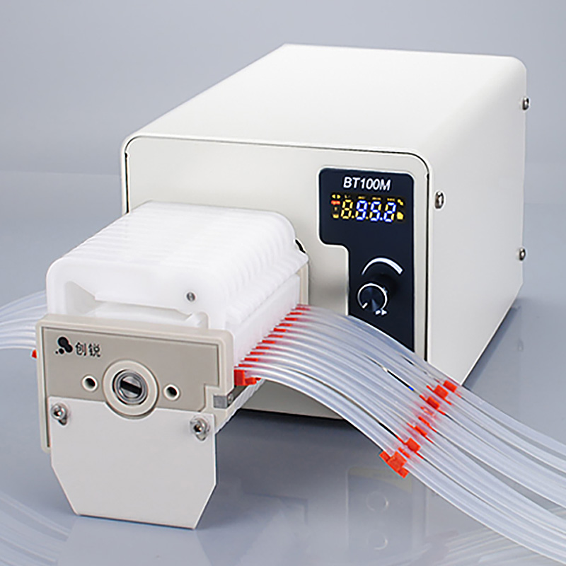 蠕动泵(转速型, 100rpm, 10滚轮, 12通道, 旋钮调节)